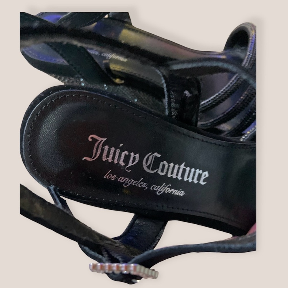 Juicy Couture Rhinestone Wedge with Charm NWOT - Picture 6 of 9